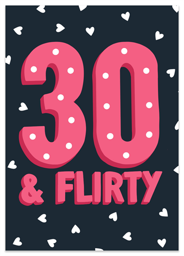 Picture of               Happy Birthday Milestone 30 flirty