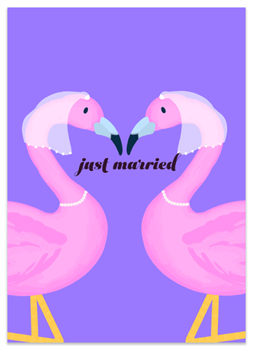 Picture of       Wedding Flamingo LGBTQ+