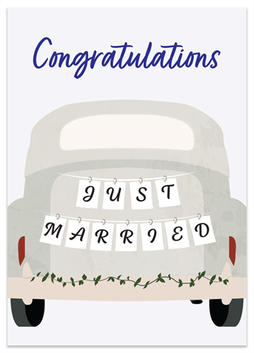 Picture of Just Married Car
