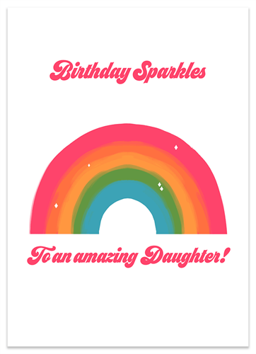 Picture of Happy Birthday Daughter Rainbow