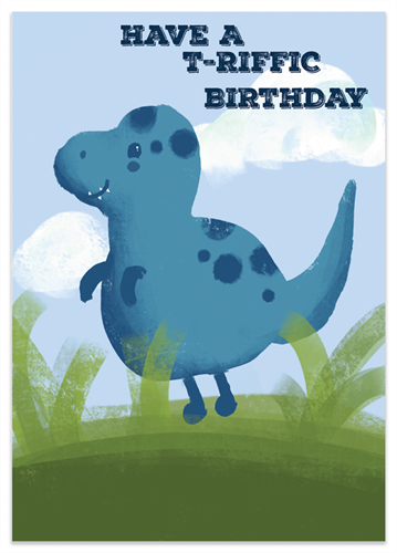 Picture of Birthday Blue T-Rex