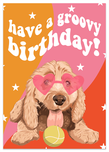 Picture of Birthday Groovy Dog