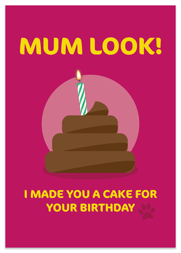 Picture of Birthday Dog Cake Mum