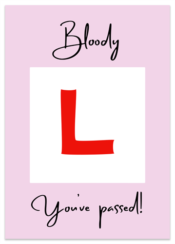 Picture of           Congratulations Driving Test