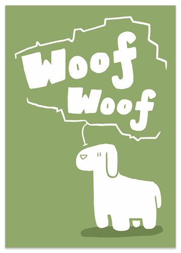 Picture of Pet Card Woof Woof