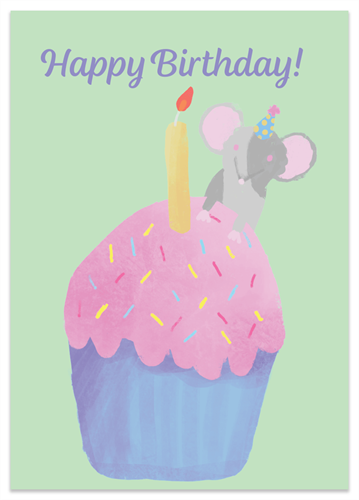 Picture of Birthday Mouse Cupcake