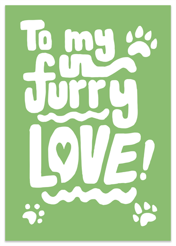 Picture of Furry Love Pet Card