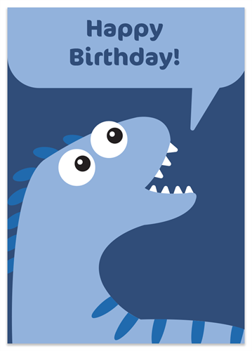 Picture of    Birthday Dinosaur