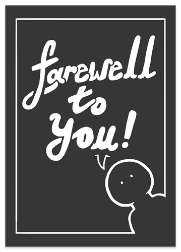 Picture of Farewell Leaving Card